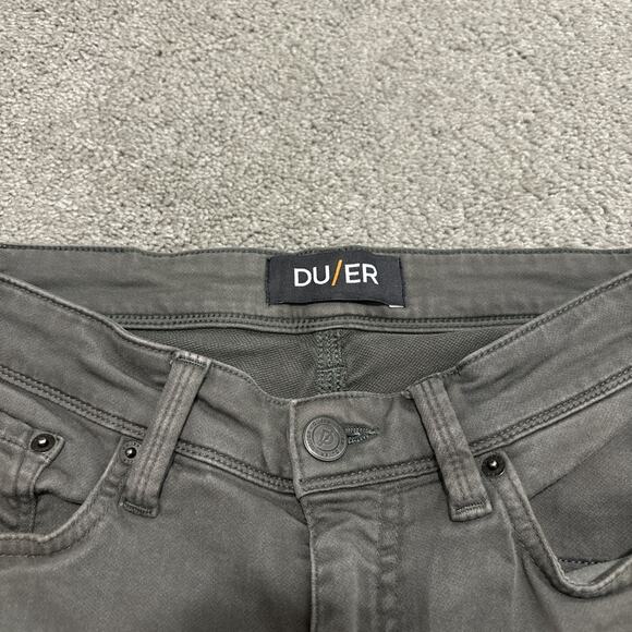 DuER N2X Relaxed Fit Jeans Mens 32x32 Gray Stretch Tencel Blend Pants - Picture 2 of 9